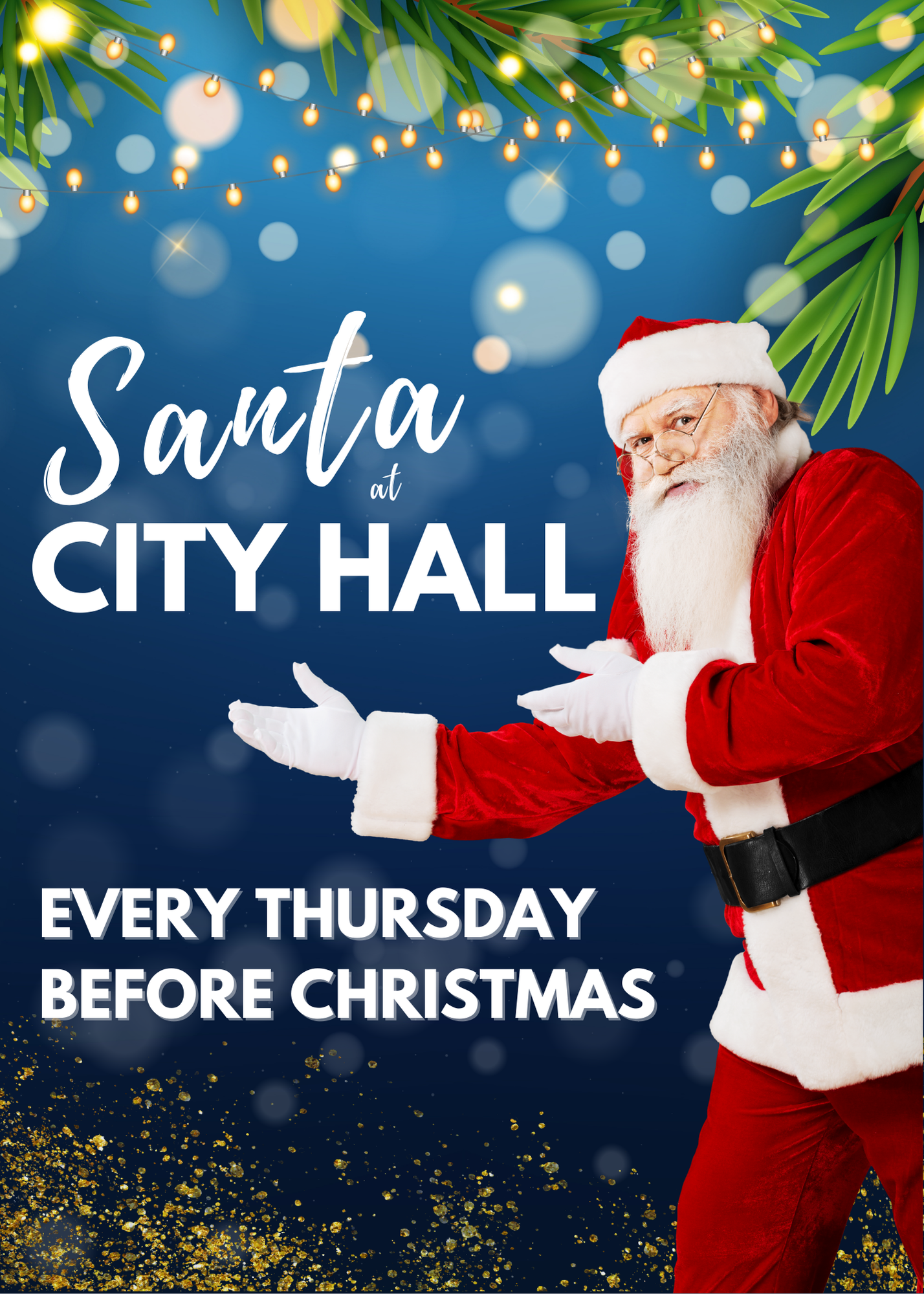 Santa and Mrs. Claus at City Hall