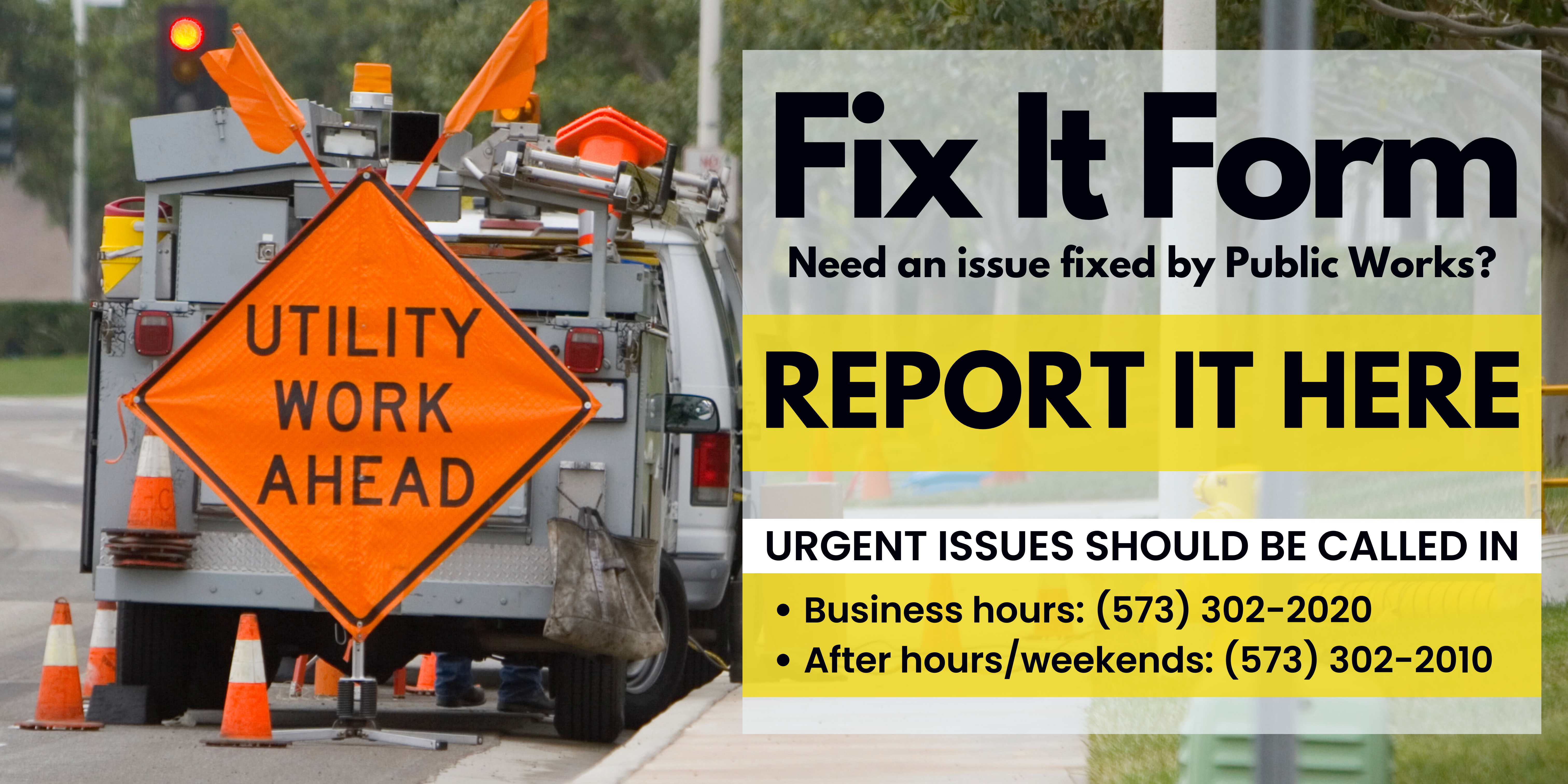 Public Works Fix It Form